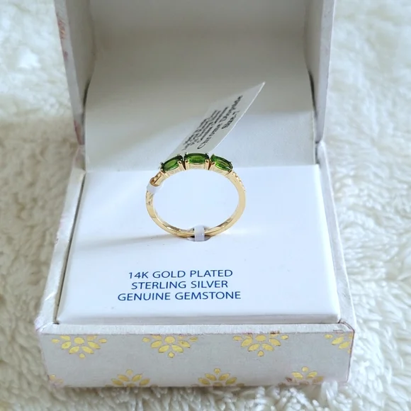 Shivam Triple3️⃣ Chrome Diopside Ring Sz 7 - NIB - Picture 5 of 16